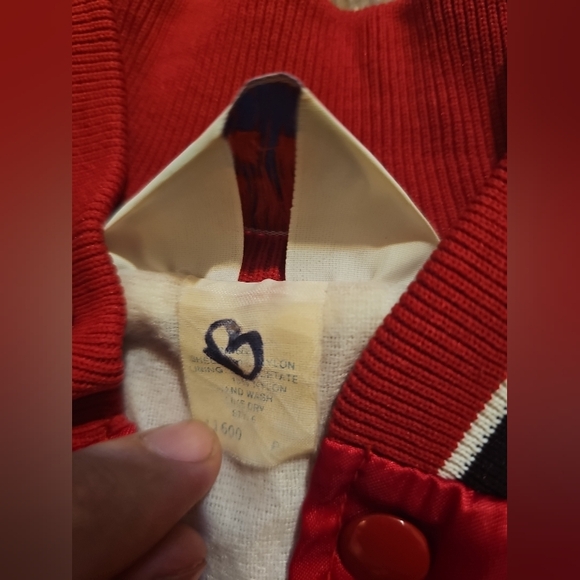 VTG Classic WestArk Adult Red Satin Jacket USA MADE E-One Logo Firefighter - Picture 6 of 7